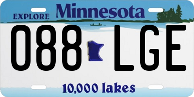 MN license plate 088LGE
