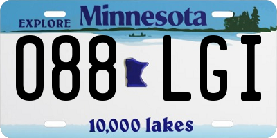MN license plate 088LGI