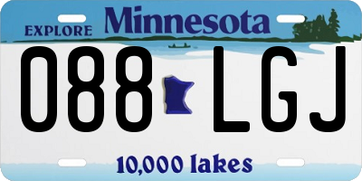 MN license plate 088LGJ