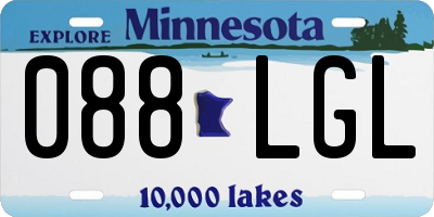 MN license plate 088LGL