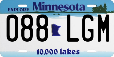 MN license plate 088LGM