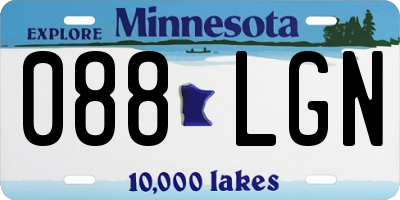 MN license plate 088LGN
