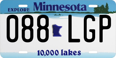 MN license plate 088LGP