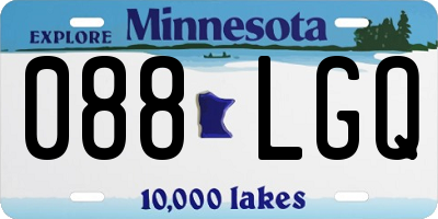 MN license plate 088LGQ