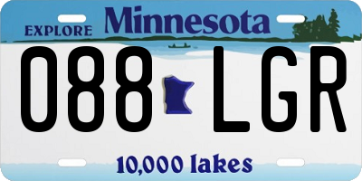 MN license plate 088LGR