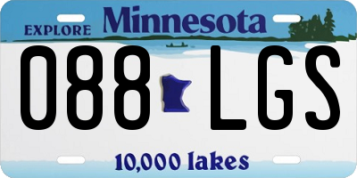 MN license plate 088LGS