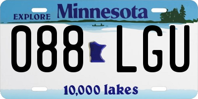 MN license plate 088LGU