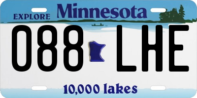 MN license plate 088LHE