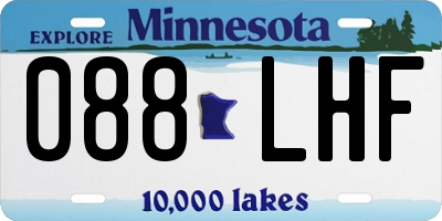 MN license plate 088LHF