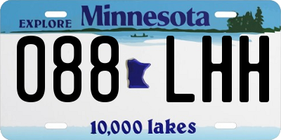 MN license plate 088LHH
