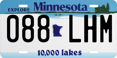 MN license plate 088LHM
