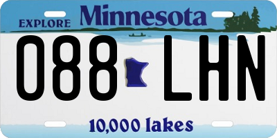 MN license plate 088LHN