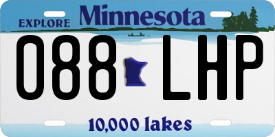 MN license plate 088LHP