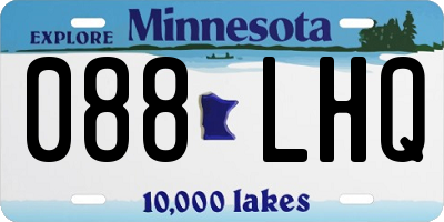 MN license plate 088LHQ