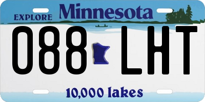 MN license plate 088LHT