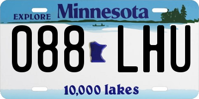 MN license plate 088LHU