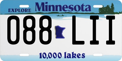 MN license plate 088LII