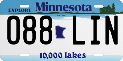 MN license plate 088LIN