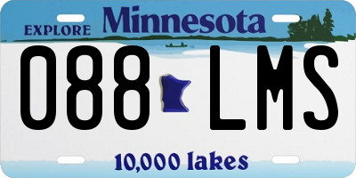 MN license plate 088LMS