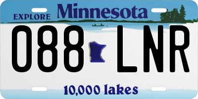 MN license plate 088LNR
