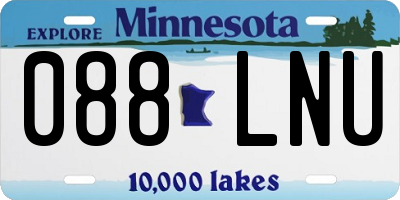 MN license plate 088LNU