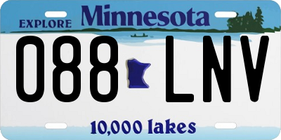 MN license plate 088LNV