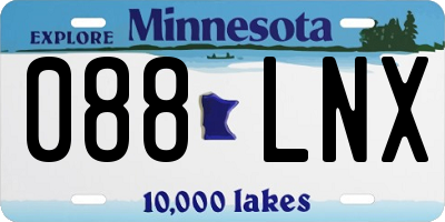 MN license plate 088LNX