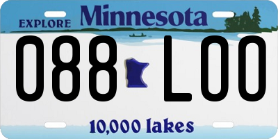 MN license plate 088LOO