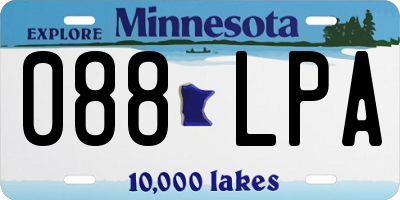 MN license plate 088LPA