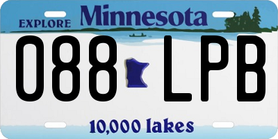 MN license plate 088LPB