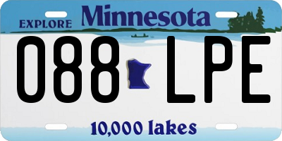 MN license plate 088LPE