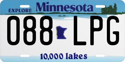 MN license plate 088LPG