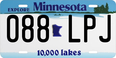 MN license plate 088LPJ
