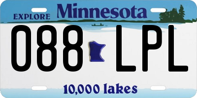 MN license plate 088LPL