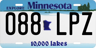MN license plate 088LPZ
