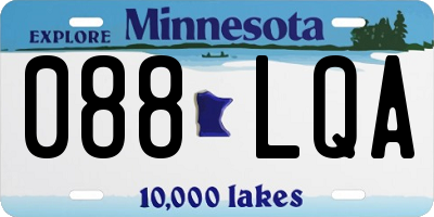 MN license plate 088LQA