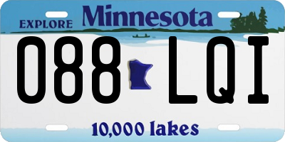 MN license plate 088LQI