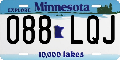 MN license plate 088LQJ