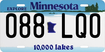 MN license plate 088LQO
