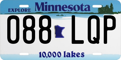 MN license plate 088LQP