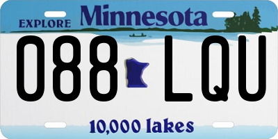 MN license plate 088LQU