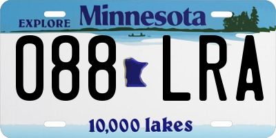 MN license plate 088LRA