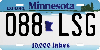 MN license plate 088LSG