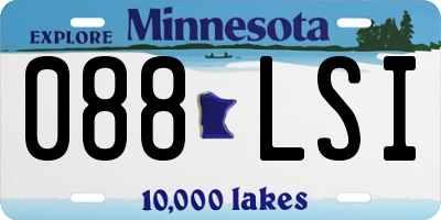 MN license plate 088LSI
