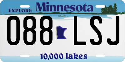 MN license plate 088LSJ