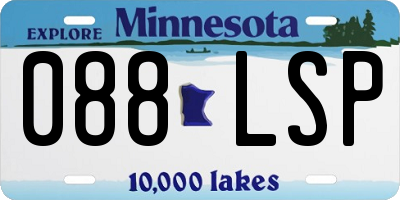 MN license plate 088LSP