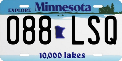 MN license plate 088LSQ