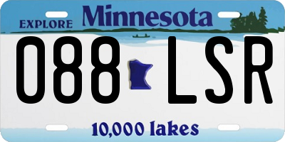 MN license plate 088LSR