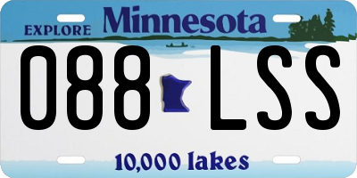 MN license plate 088LSS