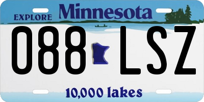 MN license plate 088LSZ